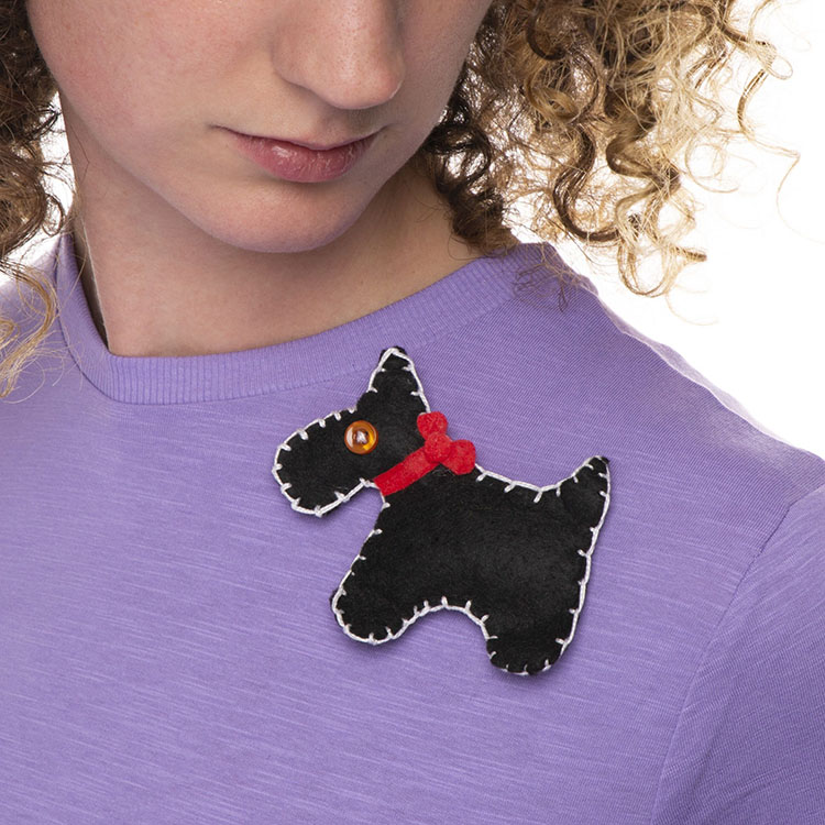 Scottie Dog Brooch