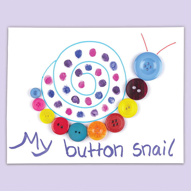 Button Fingerprint Snail