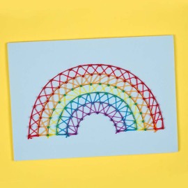 Rainbow String Art