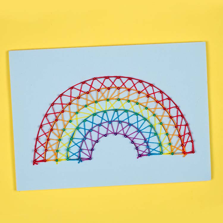 Rainbow String Art