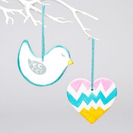 Bird and Heart Decorations
