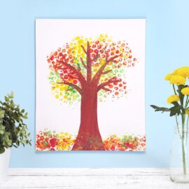 Bubble Wrap Tree Canvas