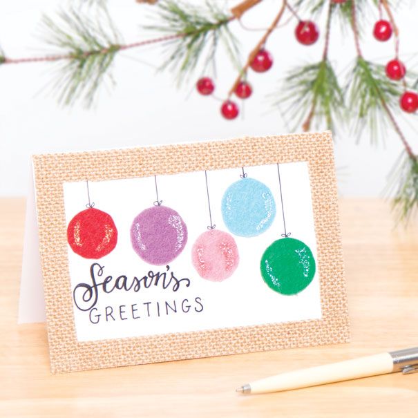 Felt Bauble Card