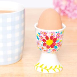 Floral Painted Egg Cups