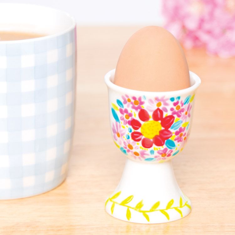 Floral Painted Egg Cups