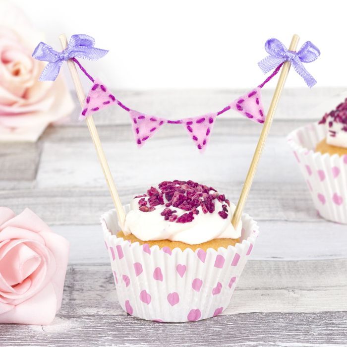 Bunting Cupcake Topper