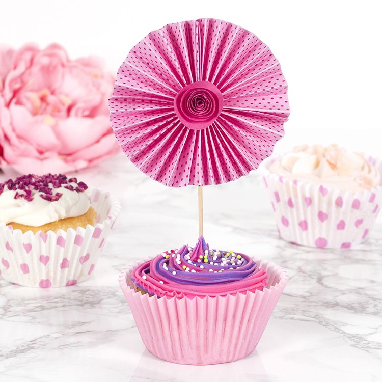 Fan Cupcake Topper