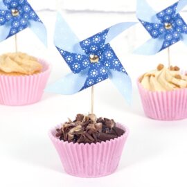 Windmill Cupcake Topper