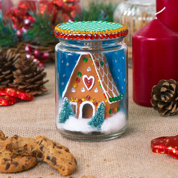 Gingerbread House Jar