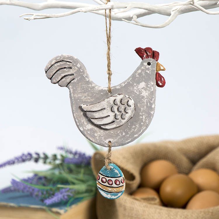 Rustic Clay Hen