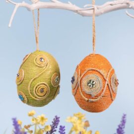 String-Wrapped Easter Eggs