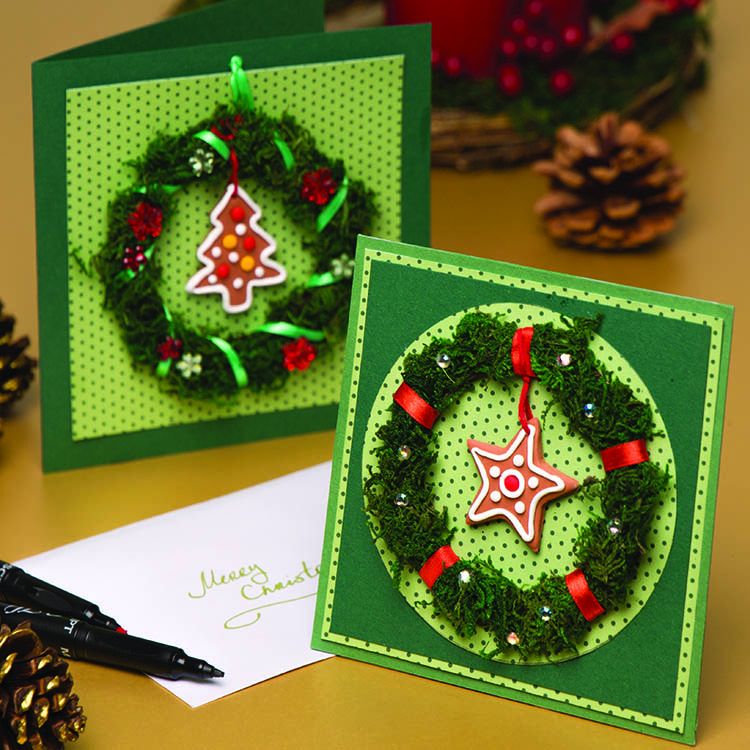 Wreath Charm Cards