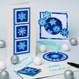 Sunprint Snowflake Cards