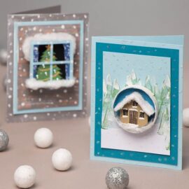 3D Christmas Window Cards