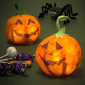 Glowing Pumpkin Lantern