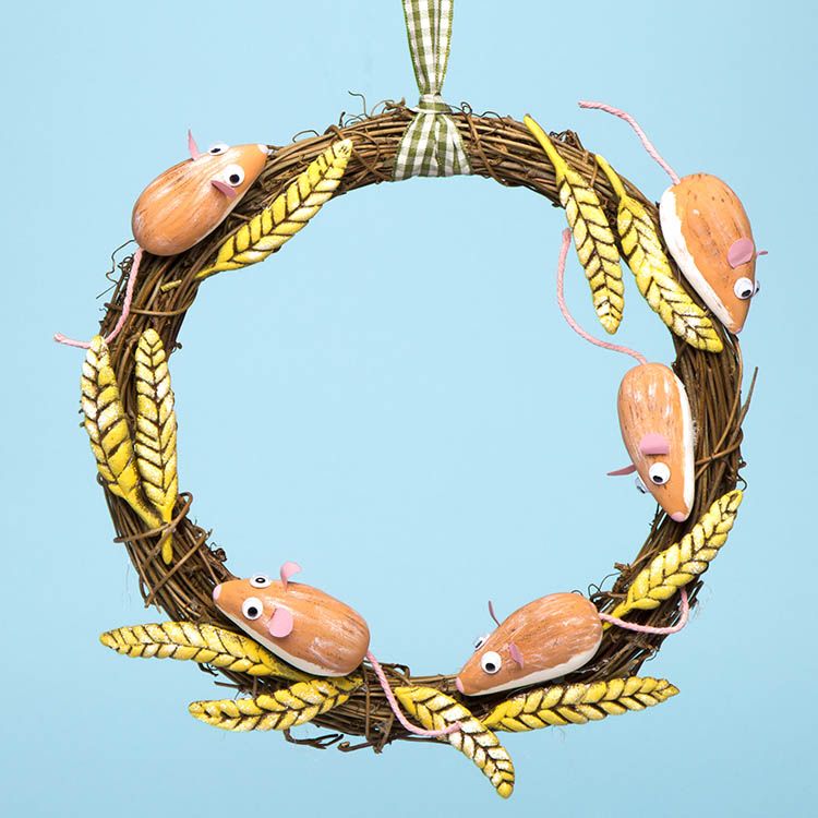 Harvest Mice Wreath