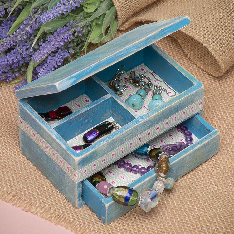 Paint Effect Jewellery Box