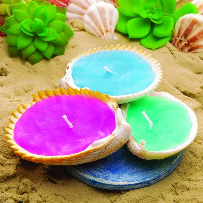 Seashell Candles