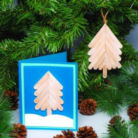 Herringbone Tree Card