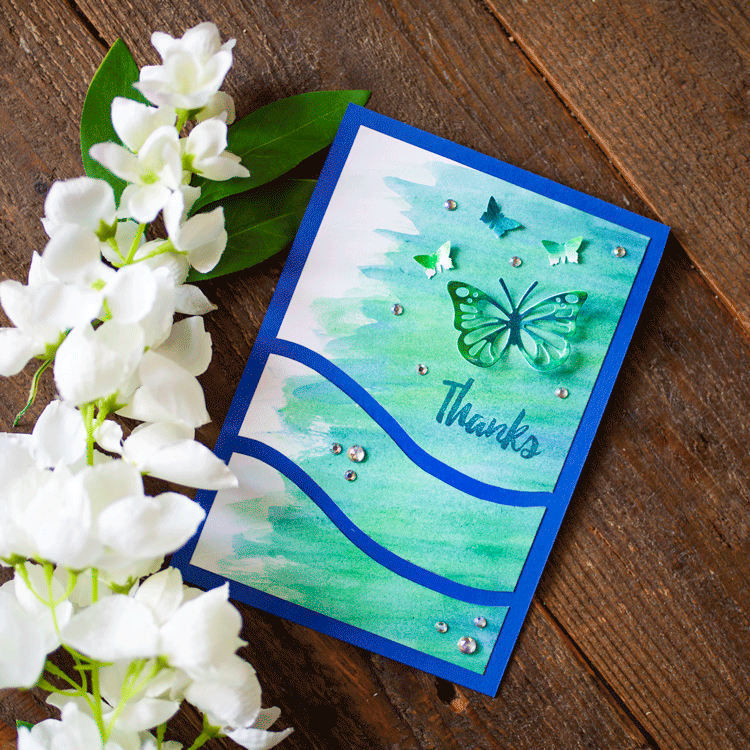 Butterfly Thank You Card