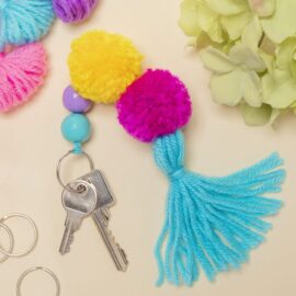 Tassel Pom Pom Bag Charm