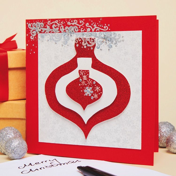 Layered Bauble Card