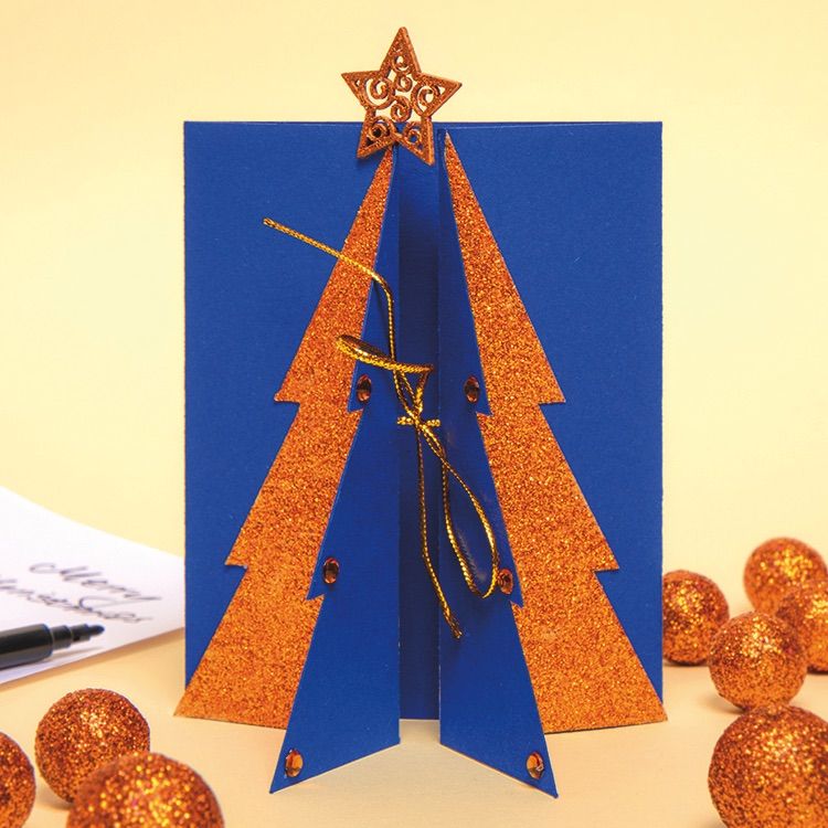 Folded Christmas Tree Card