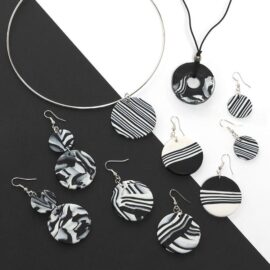 Monochrome Polymer Clay Jewellery