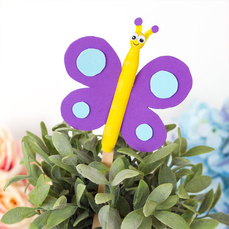 Butterfly plant decoration