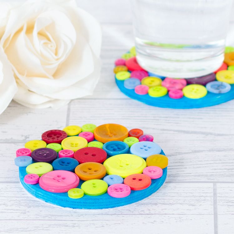 Button Drinks Coasters