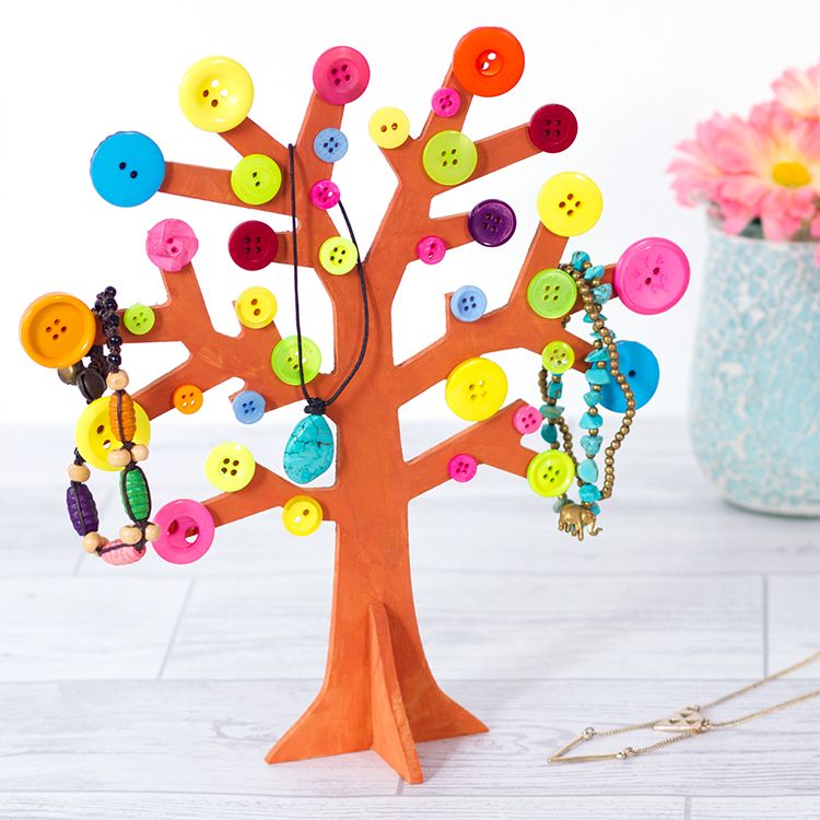 Button Jewellery Tree