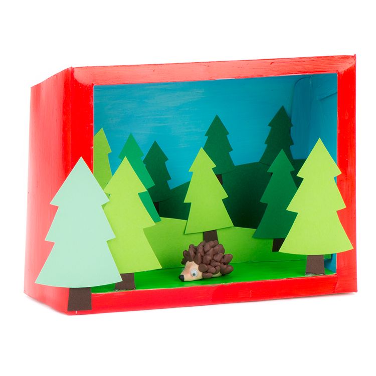 How to make a Woodland Diorama Box