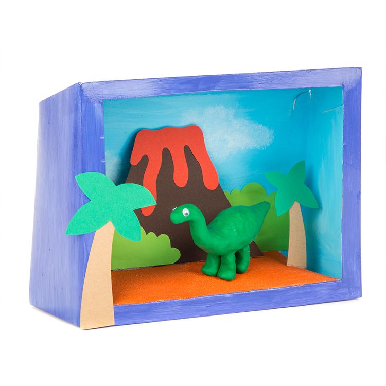 How to make a Dinosaur Diorama Box