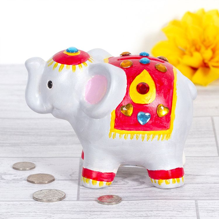 Diwali Elephant Coin Bank