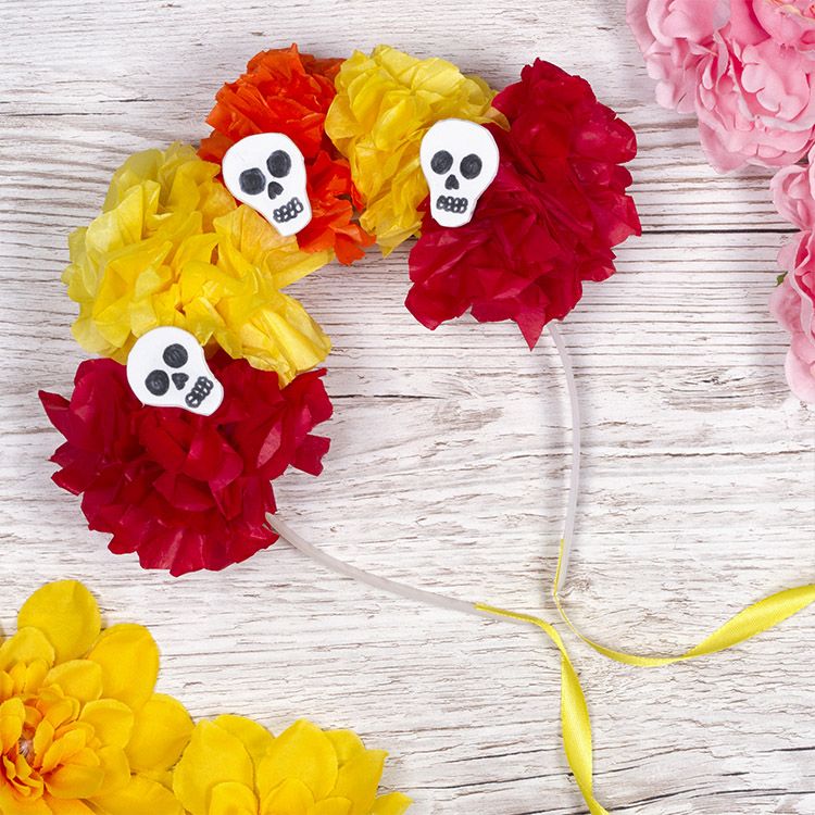 Day of the Dead Flower Headband