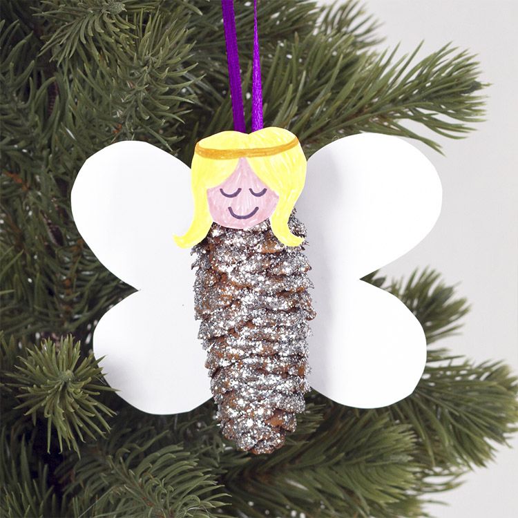 Pinecone Angel Decoration