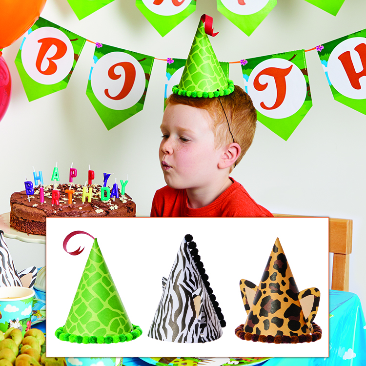 Jungle Animal Party Hats