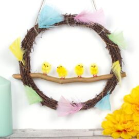 Easter Chick Wreath