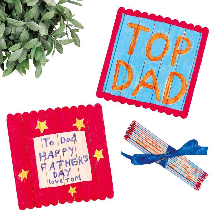 Father’s Day Folding Pop Stick Card