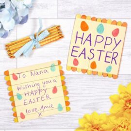 Easter Folding Pop Stick Card