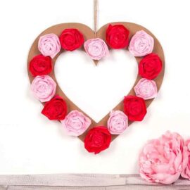 Tissue Rose Wreath