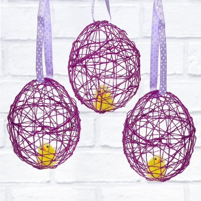 String Egg Decoration