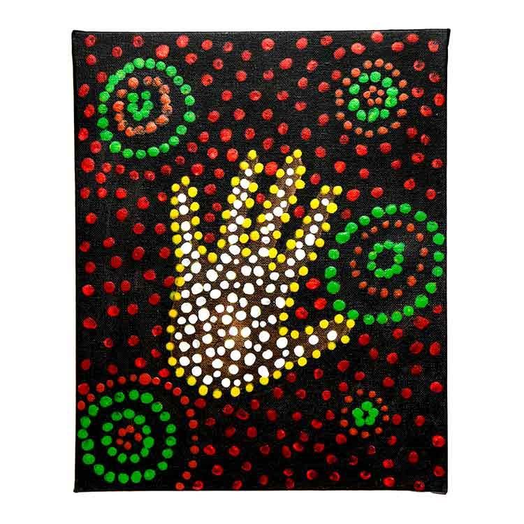 Aboriginal Handprint Canvas