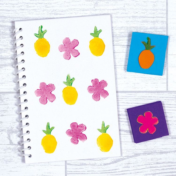 Tropical Stamped Notepad