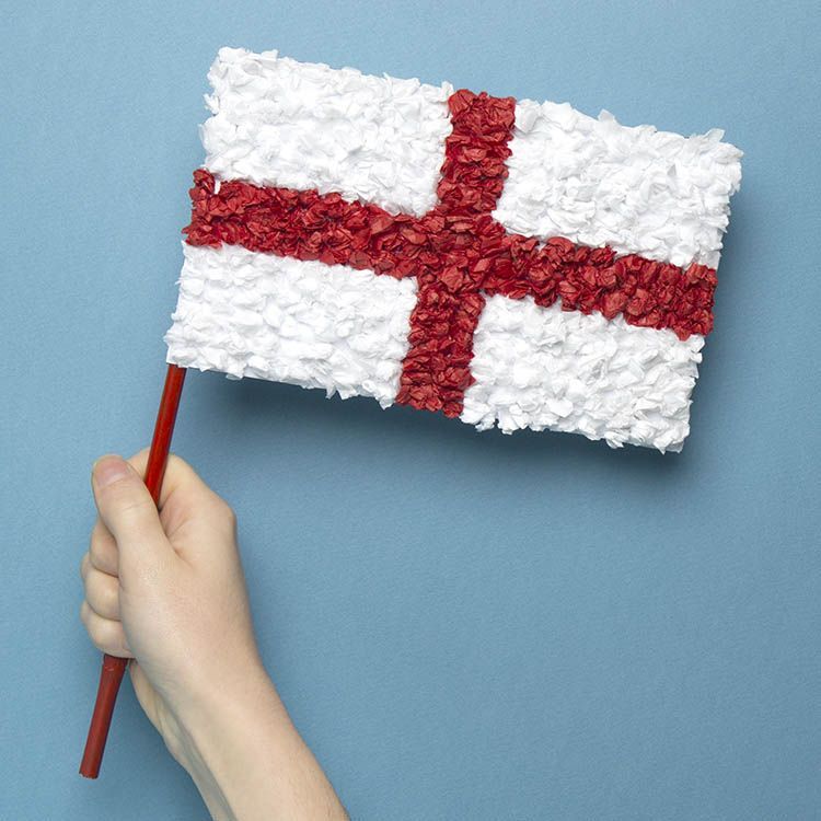 St George Cross Tissue Flag