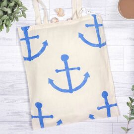 Stencilled Fabric Bag