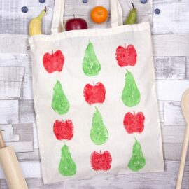 Fruit Stamped Bag