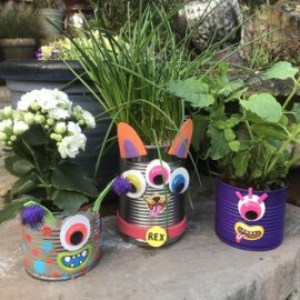 Monster Can Planters