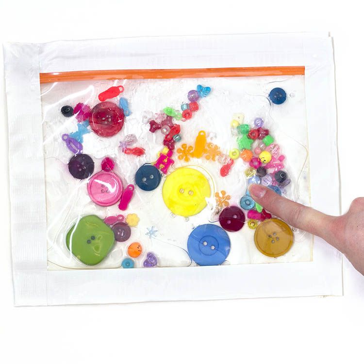 Beads and Buttons Sensory Bag