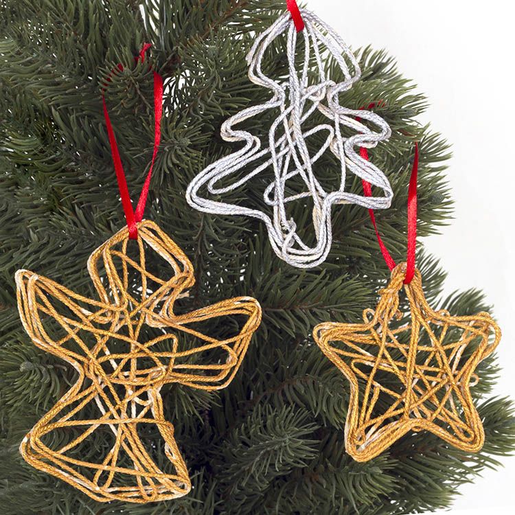 Christmas Yarn Decorations